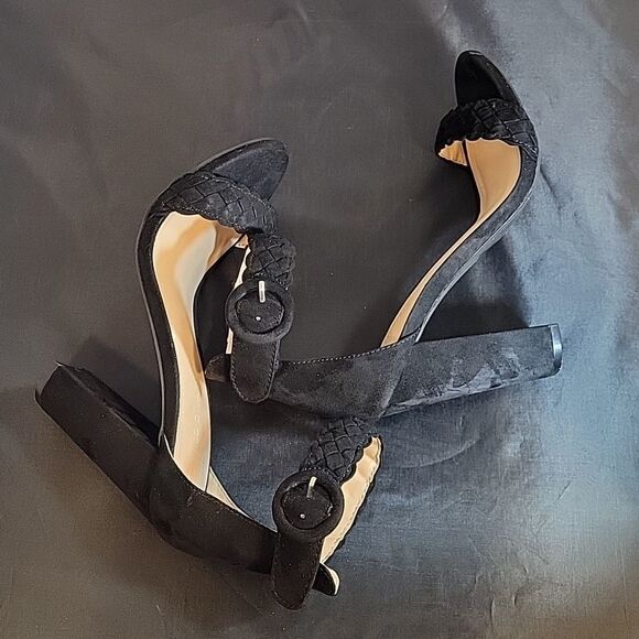 WILD DIVA BRAIDED FAUX SUEDE ANKLE STRAP WITH ADJUSTABLE BUCKLE SANDAL - Picture 12 of 16